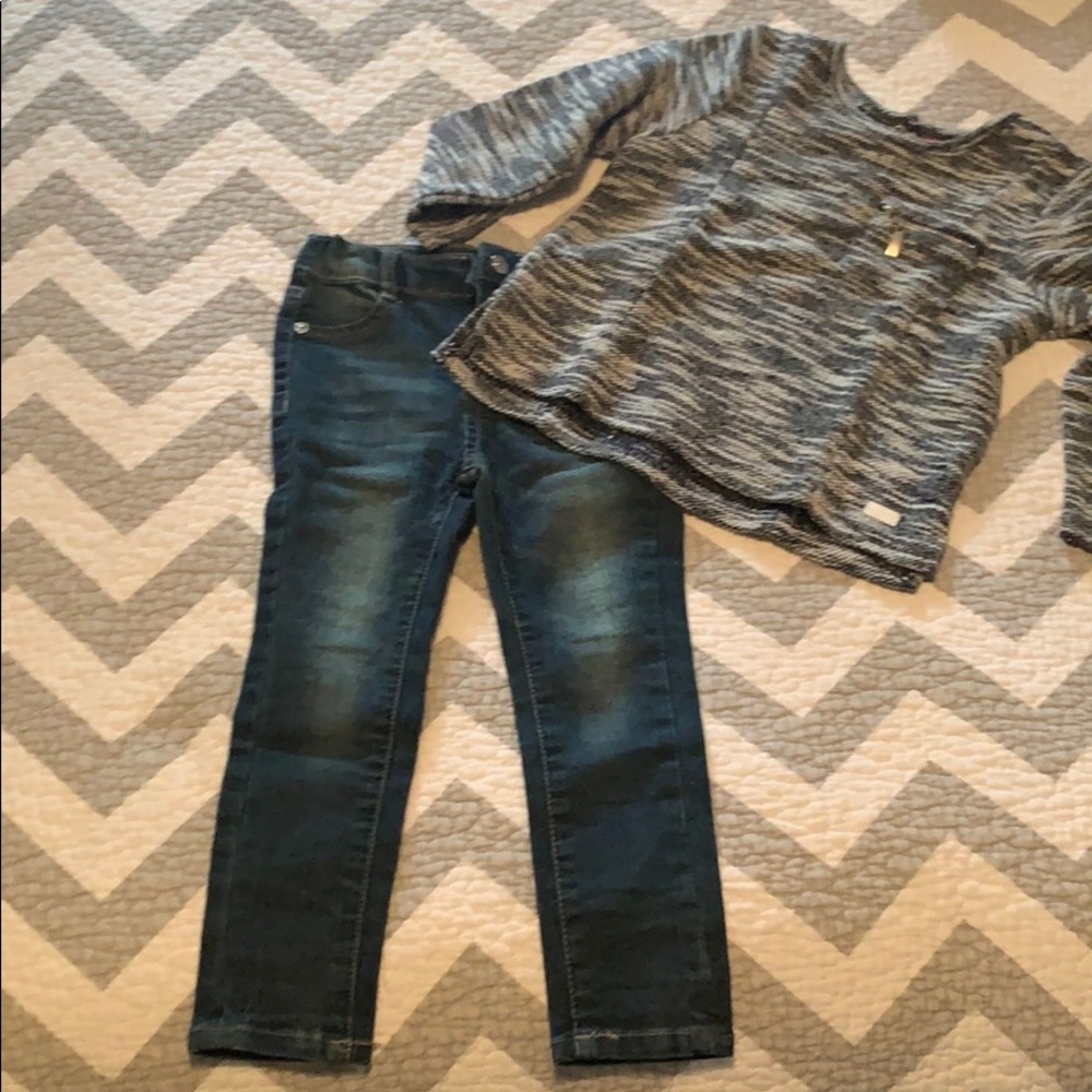7 For All Mankind jeans & sweater combo